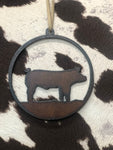 Metal Livestock/Rodeo Ornament