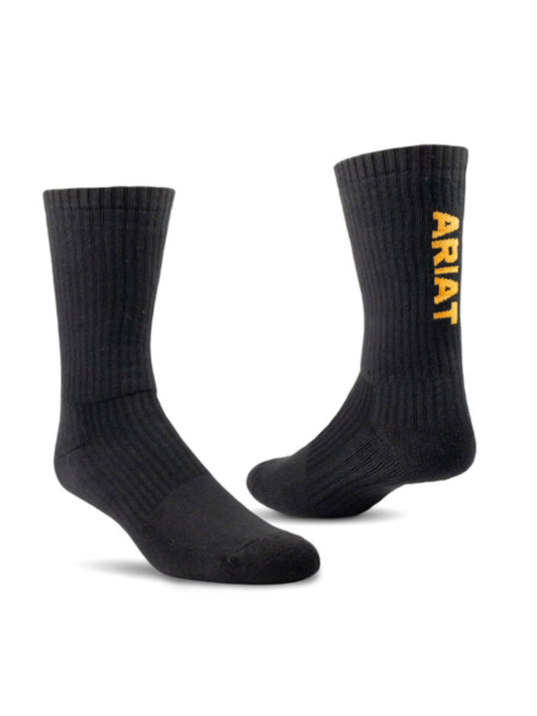 UNISEX Premium Ringspun Cotton Crew Work Sock 3 Pair Pack Horse Creek