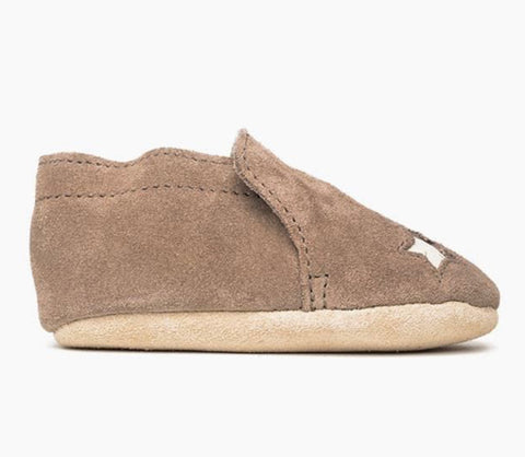 Minnetonka Infant Star Bootie Moccasins - Gray