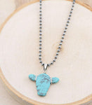 Turquoise Cow Necklace