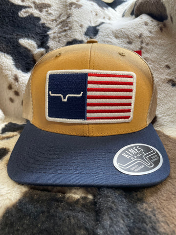 Kimes Ranch Work Wear Brown Trucker Cap