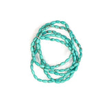 Green Turquoise 5 Strand Dainty Bead Bacelet