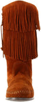 Minnetonka Women’s Calf-Hi 2 Layer Fringe Moccasins