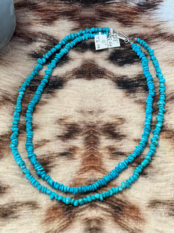 Genuine Kingman Turquoise Nugget Necklace
