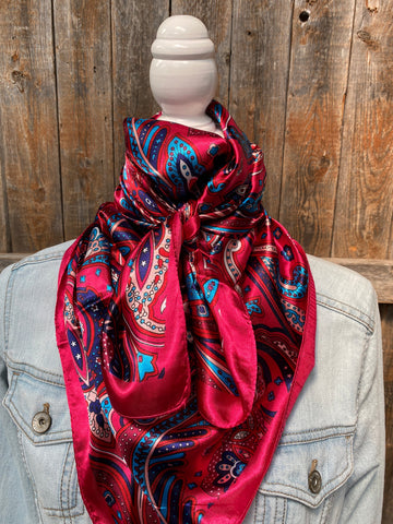Pink Hippie Paisley Wild Rag