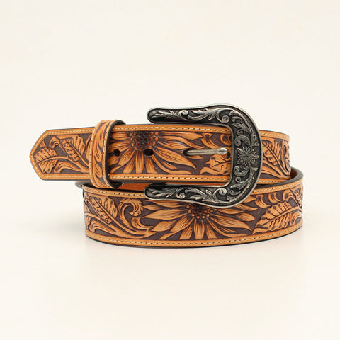 Nocona Women’s Brown Sunflower Belt