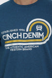 Cinch Denim Tee- Heather Teal