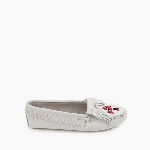 Minnetonka Women’s Thunderbird Softsole White Smooth