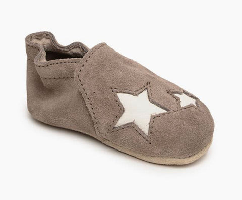 Minnetonka Infant Star Bootie Moccasins - Gray