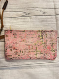 Large Leather Wristlet in Assorted Patterns