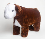 Large Plush Hereford Steer