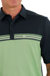 Cinch Men’s Arena Flex Navy & Green Polo