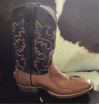 Cowtown Women’s Pieced Full Quill Cognac Ostrich Boot