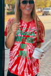 Tie Dye Grinch Christmas Tee