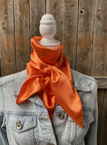 Solid Electric Orange Wild Rag