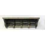 Northern Woods Triple Hook Wall Shelf-Tobacco
