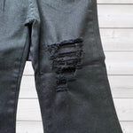 Black Wide Leg Girl's Jeans
