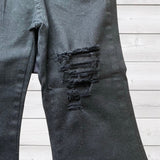 Black Wide Leg Girl's Jeans