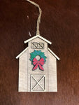 Barn Ornament-Wooden Shiplap Christmas Ornament