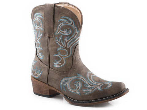 Roper Women’s Brown Vintage Shorty Snip Toe Boot