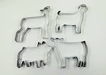 Set of 4 Livestock Cookie Cutters