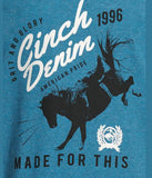 Cinch Boy's Steel Blue Grit & Glory Logo Tee