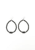 Faux Navajo Pearl Dangle Hoop Earrings