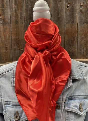 Solid Electric Red Wild Rag