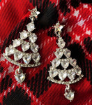 White Christmas Earrings