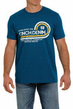 Cinch Denim Tee- Heather Teal