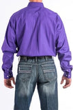 Cinch Men’s Solid Purple Shirt