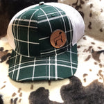 Green Plaid Sheep Cap