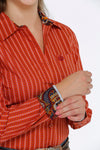 Cinch Women’s Orange Print Shirt
