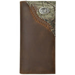 Western Leather Outdoor Realtree Camo Bifold Wallet