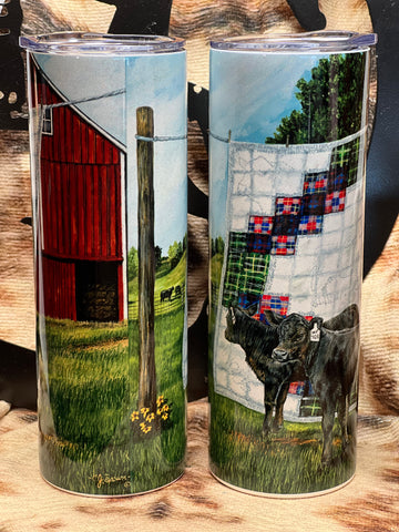 CJ Brown “Angus Quilt” Tumbler