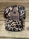 Leather Cowtag Barn Bitch Cap