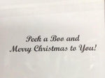 CJ Brown Christmas Card “Peek a Boo”