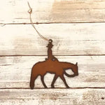 Pleasure Horse & Rider Metal Ornament