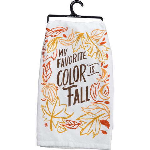 Dish Towel-My Favorite Color Is Fall