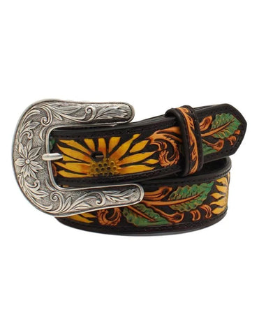 Nocona Girl’s Sunflower Tooled Belt