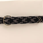 Grey and Dark Blue Rope Belt