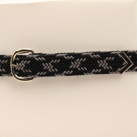Grey and Dark Blue Rope Belt