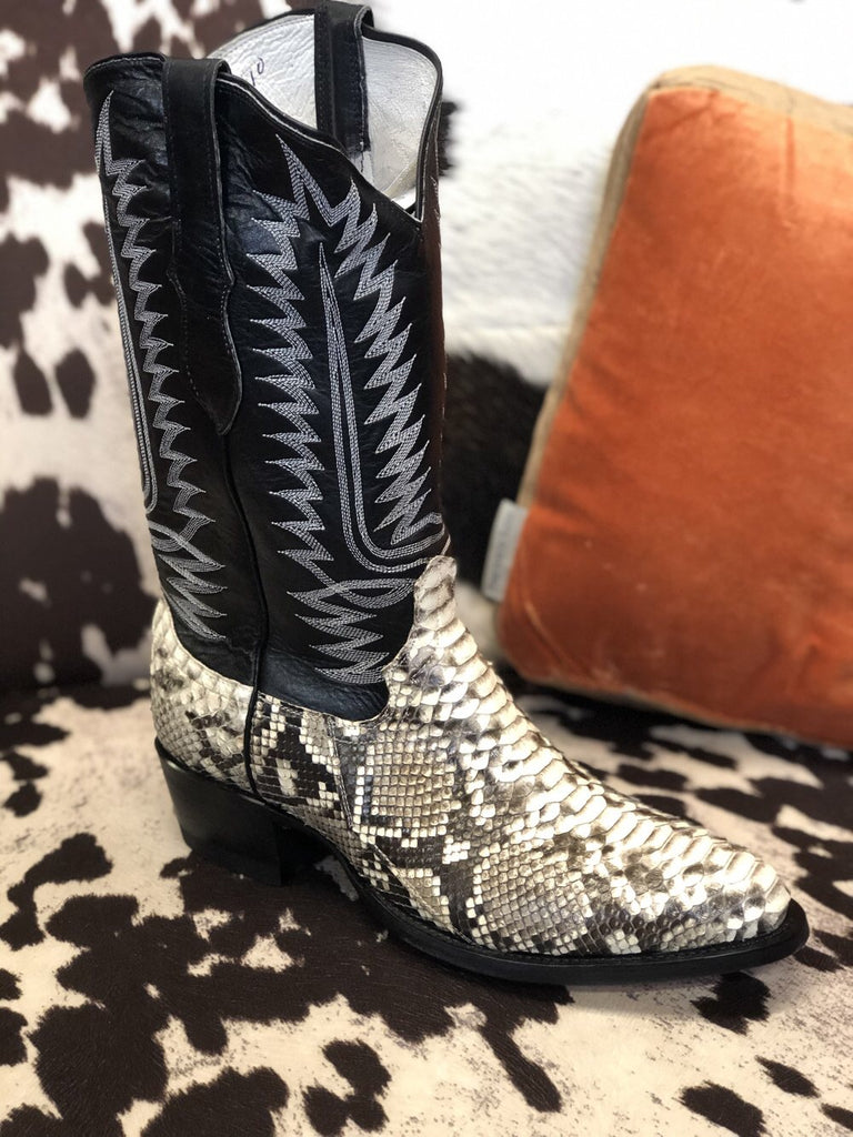 Cowtown Men's Genuine Snakeskin Horse Outfitters