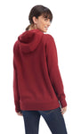 Ariat Women’s REAL Beartooth Hoodie-Maroon