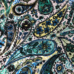 Youth Green & Blue Paisley Wild Rag