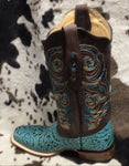 Cowtown Women’s Turquoise Embossed Boots
