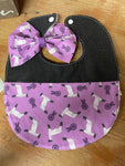 Lamb Bow and Bib Set