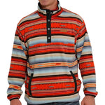 Cinch Men's Bright Serape Quarter Snap Fleece Pullover