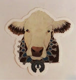 Livestock Wearing Turquoise Sticker Decals