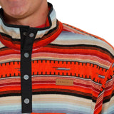 Cinch Men's Bright Serape Quarter Snap Fleece Pullover